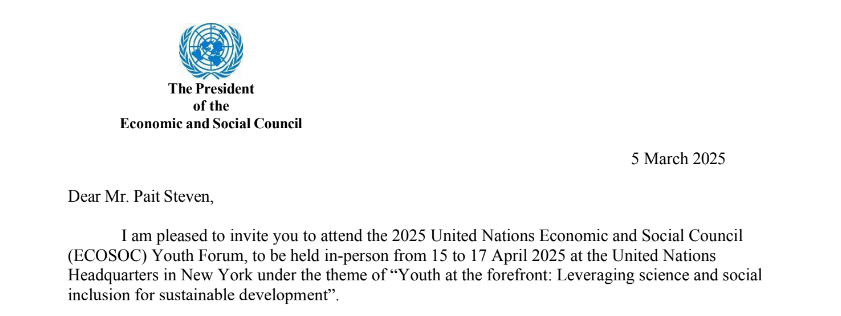 Officially Recognized by the UN!